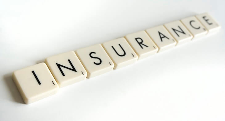 Letters spelling insurance